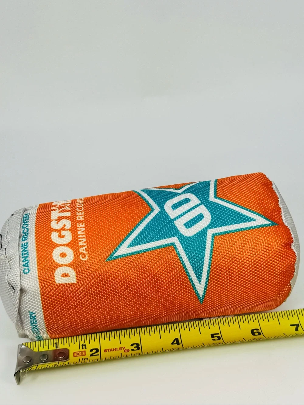 Dog Star Energy Drink Can Plush Dog Toy Squeaky M/L
